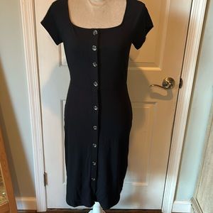 Ann Taylor button front midi dress NWT